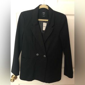 Black Cotton On Double Breasted Blazer with Tags